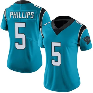 Jaelan Phillips Carolina Panthers Women's Limited Alternate Vapor Untouchable Nike Jersey - Blue