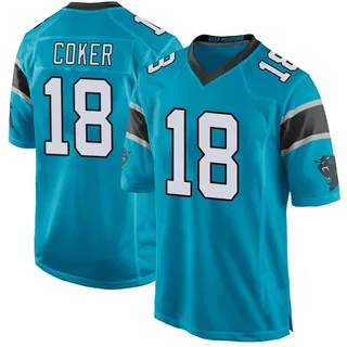 Jalen Coker Carolina Panthers Men's Game Alternate Nike Jersey - Blue