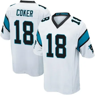 Jalen Coker Carolina Panthers Youth Game Nike Jersey - White