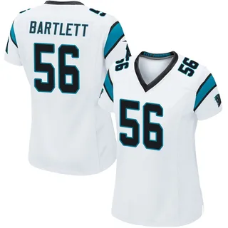 Jared Bartlett Carolina Panthers Women's Game Nike Jersey - White