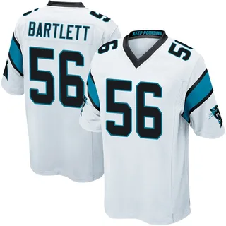 Jared Bartlett Carolina Panthers Youth Game Nike Jersey - White