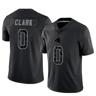 Jerrod Clark Carolina Panthers Men's Limited Reflective Nike Jersey - Black
