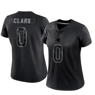 Jerrod Clark Carolina Panthers Women's Limited Reflective Nike Jersey - Black