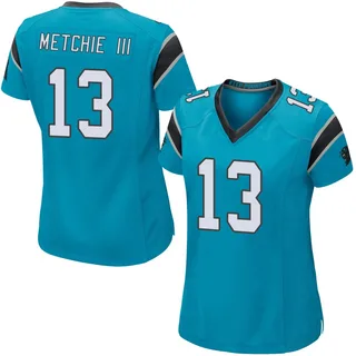John Metchie III Carolina Panthers Women's Game Alternate Nike Jersey - Blue