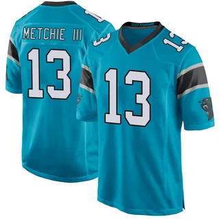 John Metchie III Carolina Panthers Youth Game Alternate Nike Jersey - Blue
