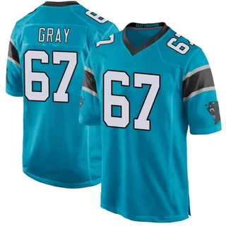 Joshua Gray Carolina Panthers Men's Game Alternate Nike Jersey - Blue
