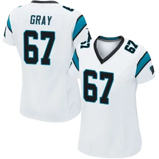 Joshua Gray Carolina Panthers Women's Game Nike Jersey - White