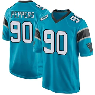 Julius Peppers Carolina Panthers Men's Game Alternate Nike Jersey - Blue