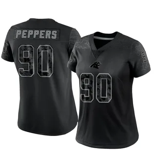 Julius Peppers Carolina Panthers Women's Limited Reflective Nike Jersey - Black