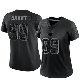 Kawann Short Carolina Panthers Women's Limited Reflective Nike Jersey - Black