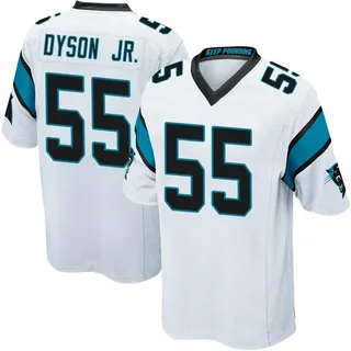 Kenny Dyson Jr. Carolina Panthers Men's Game Nike Jersey - White