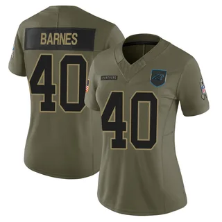 Krys Barnes Carolina Panthers Women's Limited 2025 Salute to Service Nike Jersey - Olive