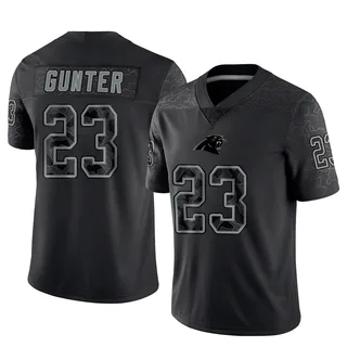 LaDarius Gunter Carolina Panthers Men's Limited Ladarius Gunter Reflective Nike Jersey - Black