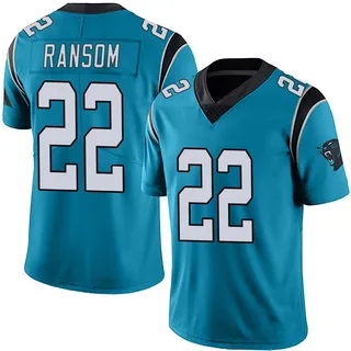 Lathan Ransom Carolina Panthers Men's Limited Alternate Vapor Untouchable Nike Jersey - Blue