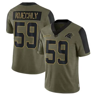 Luke Kuechly Carolina Panthers Men's Limited 2021 Salute To Service Nike Jersey - Olive