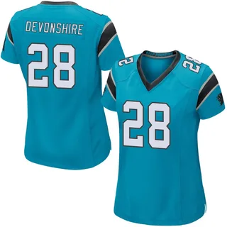 M.J. Devonshire Carolina Panthers Women's Game Alternate Nike Jersey - Blue