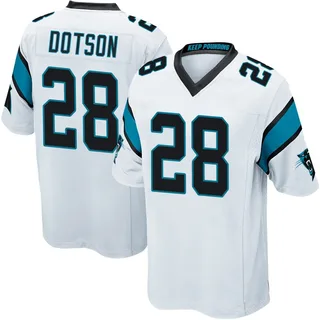 Mello Dotson Carolina Panthers Men's Game Nike Jersey - White