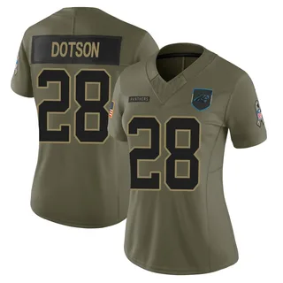 Mello Dotson Carolina Panthers Women's Limited 2025 Salute to Service Nike Jersey - Olive