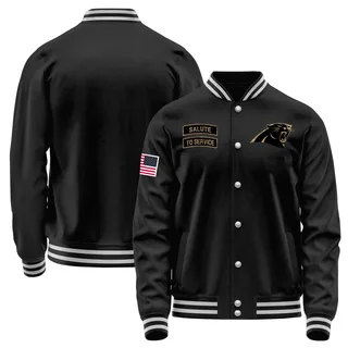 Men's Carolina Panthers Black Salute to Service Sideline Performance Jacket