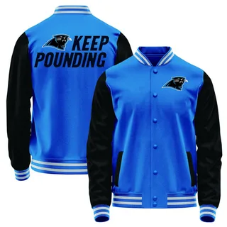 Men's Carolina Panthers Blue/Black Full-Snap Jacket