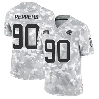 Men's Julius Peppers Carolina Panthers Men's Limited Arctic Camo 2024 Salute to Service Nike Jersey