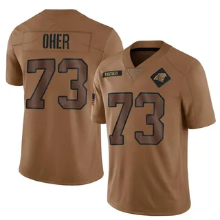 Michael Oher Carolina Panthers Men's Limited 2023 Salute To Service Nike Jersey - Brown