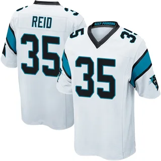 Michael Reid Carolina Panthers Men's Game Nike Jersey - White