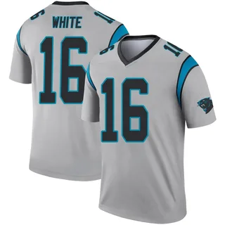Mike White Carolina Panthers Youth Legend Inverted Silver Nike Jersey - White