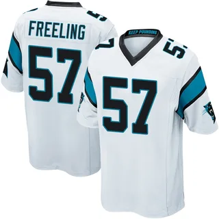 Monroe Freeling Carolina Panthers Youth Game Nike Jersey - White
