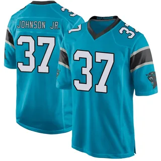 Montrell Johnson Jr. Carolina Panthers Youth Game Alternate Nike Jersey - Blue