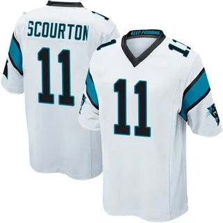 Nic Scourton Carolina Panthers Youth Game Nike Jersey - White