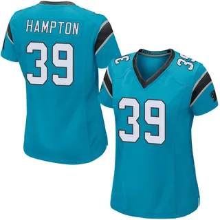 Nick Hampton Carolina Panthers Women's Game Alternate Nike Jersey - Blue