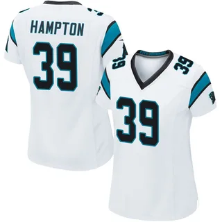 Nick Hampton Carolina Panthers Women's Game Nike Jersey - White