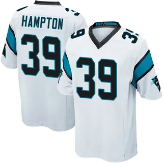 Nick Hampton Carolina Panthers Youth Game Nike Jersey - White