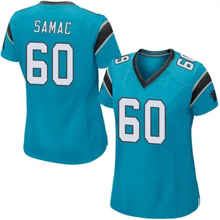 Nick Samac Carolina Panthers Women's Game Alternate Nike Jersey - Blue