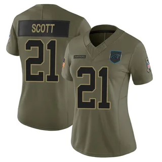 Nick Scott Carolina Panthers Women's Limited 2025 Salute to Service Nike Jersey - Olive