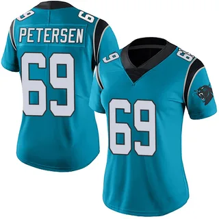 Parker Petersen Carolina Panthers Women's Limited Alternate Vapor Untouchable Nike Jersey - Blue