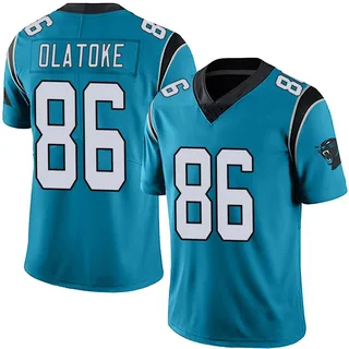 Praise Olatoke Carolina Panthers Youth Limited Alternate Vapor Untouchable Nike Jersey - Blue