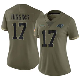 Rashard Higgins Carolina Panthers Women's Limited 2022 Salute To Service Nike Jersey - Olive