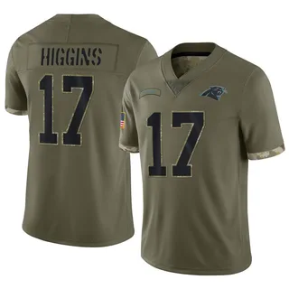 Rashard Higgins Carolina Panthers Youth Limited 2022 Salute To Service Nike Jersey - Olive