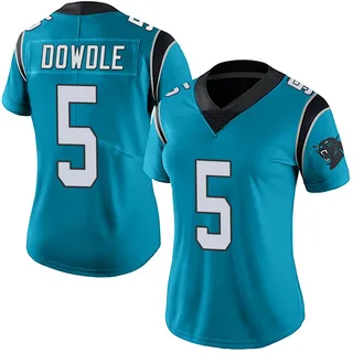 Rico Dowdle Carolina Panthers Women's Limited Alternate Vapor Untouchable Nike Jersey - Blue