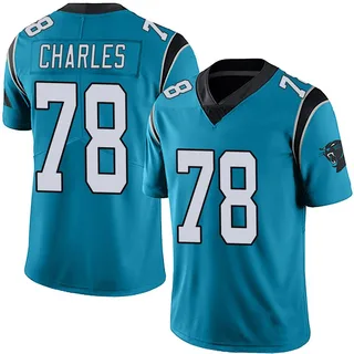 Saahdiq Charles Carolina Panthers Youth Limited Alternate Vapor Untouchable Nike Jersey - Blue