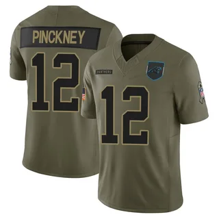 Sam Pinckney Carolina Panthers Men's Limited 2025 Salute to Service Nike Jersey - Olive