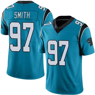 T.J. Smith Carolina Panthers Men's Limited Alternate Vapor Untouchable Nike Jersey - Blue