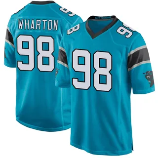 Tershawn Wharton Carolina Panthers Men's Game Alternate Nike Jersey - Blue