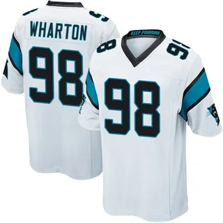 Tershawn Wharton Carolina Panthers Men's Game Nike Jersey - White
