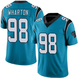 Tershawn Wharton Carolina Panthers Men's Limited Alternate Vapor Untouchable Nike Jersey - Blue