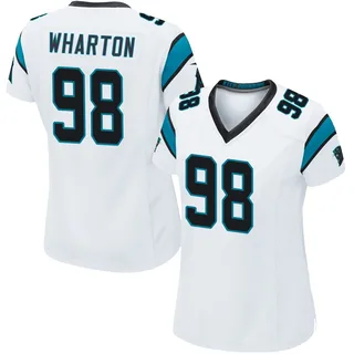 Tershawn Wharton Carolina Panthers Women's Game Nike Jersey - White