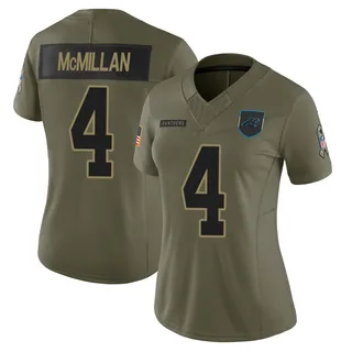 Tetairoa McMillan Carolina Panthers Women's Limited 2025 Salute to Service Nike Jersey - Olive