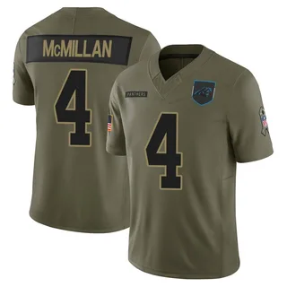 Tetairoa McMillan Carolina Panthers Youth Limited 2025 Salute to Service Nike Jersey - Olive